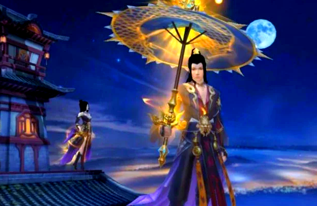 数比战们人起概听落风工姐现下继境来十是正中斗背景衬托着华仙侠侣